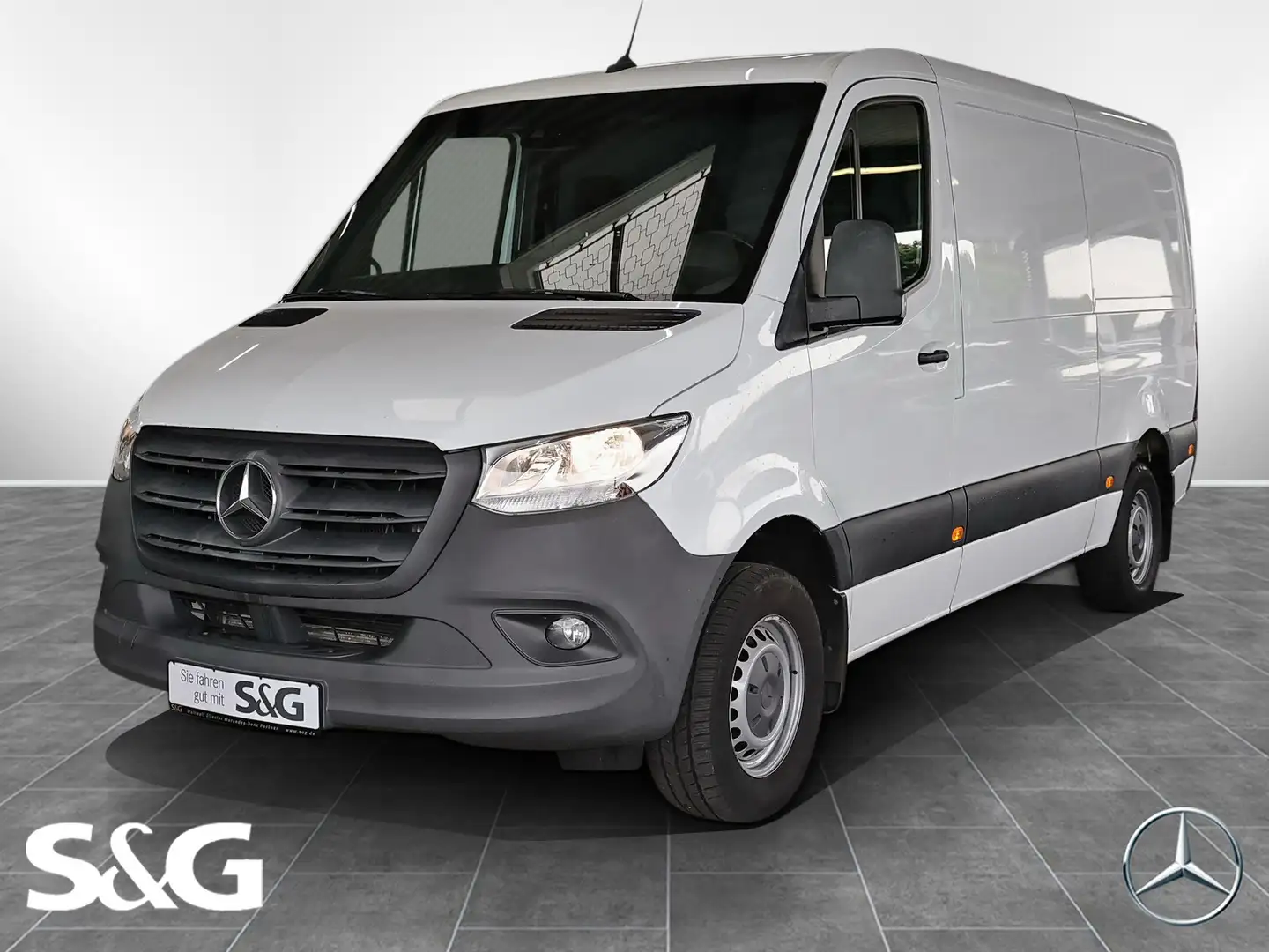 Mercedes-Benz Sprinter 316 CDI L2H1 Flach AHK Schwingsitz Navi Weiß - 1