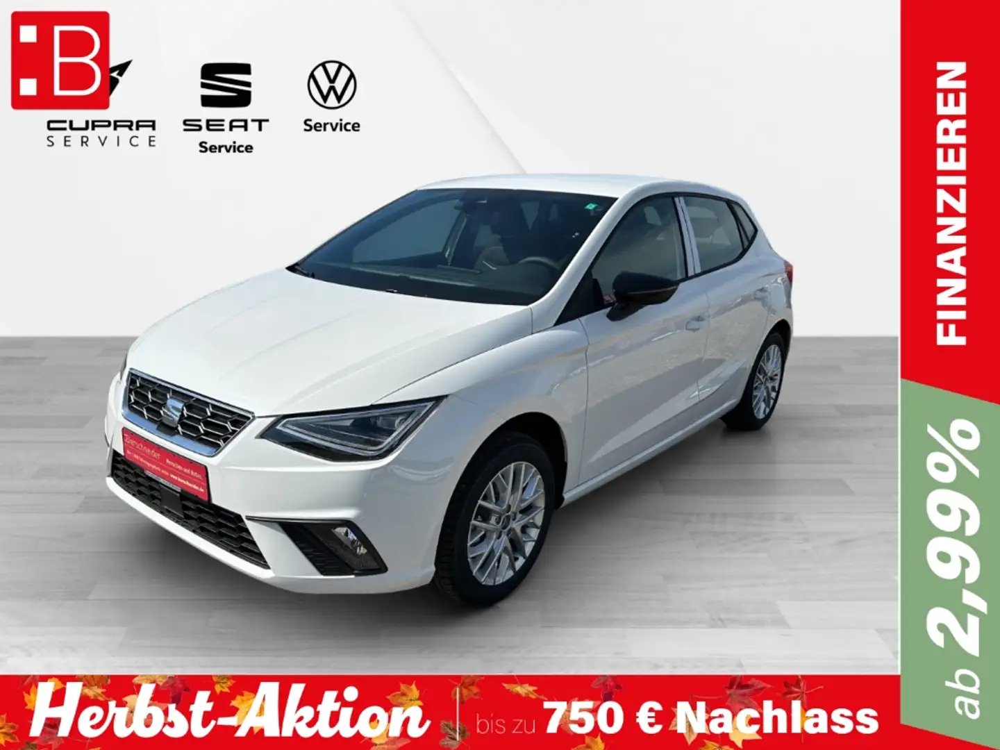 SEAT Ibiza FR 1.0 TSI ab 189,- EUR mtl. Sonderzahlung € LED N Weiß - 1