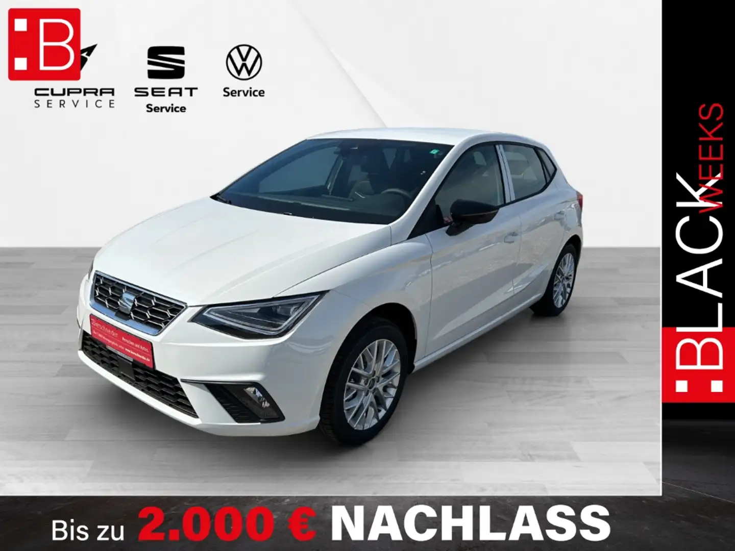 SEAT Ibiza FR 1.0 TSI ab 199,- EUR mtl. Sonderzahlung € LED N Weiß - 1