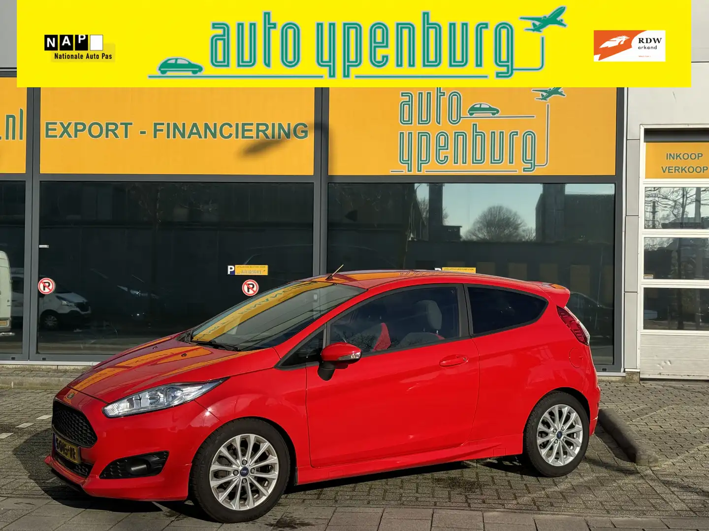 Ford Fiesta 1.0 EcoBoost Sport * 106.935 Km * Climatronic * Rood - 1