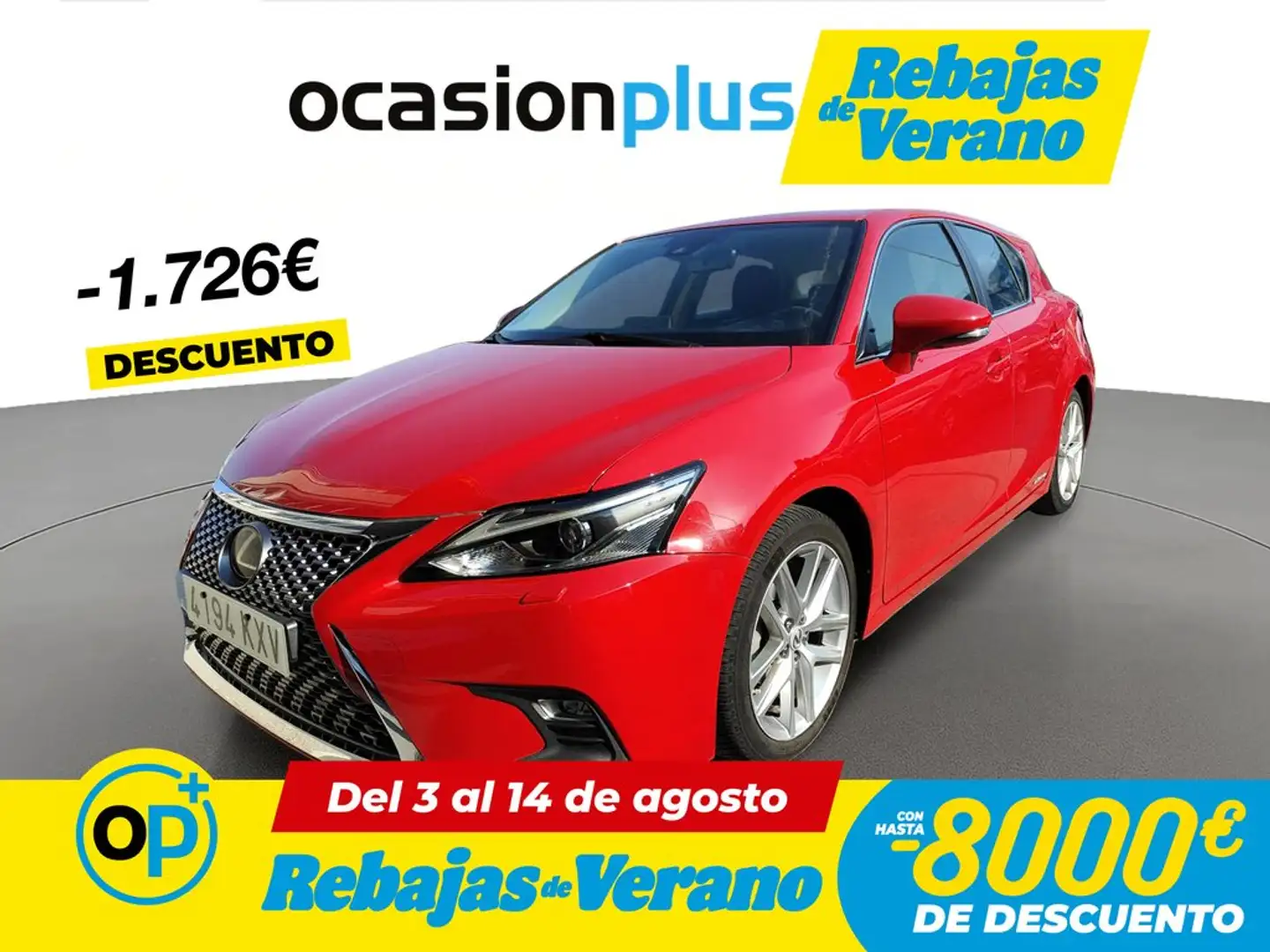 Lexus CT 200h Executive Rojo - 1