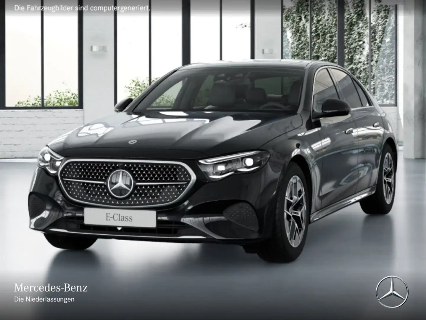Mercedes-Benz E 200 d Avantgarde Fahrass 360° Pano Distr. PTS 9G Schwarz - 2