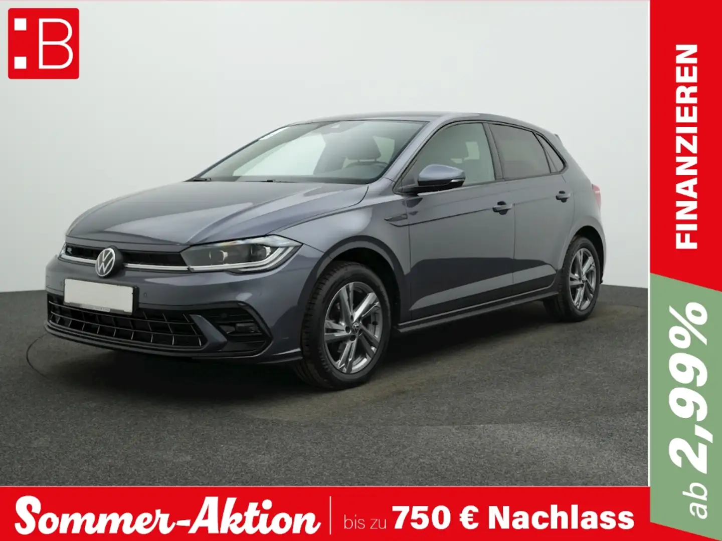 Volkswagen Polo 1.0 TSI DSG R-Line IQ.LIGHT NAVI KAMERA ACC Grau - 1