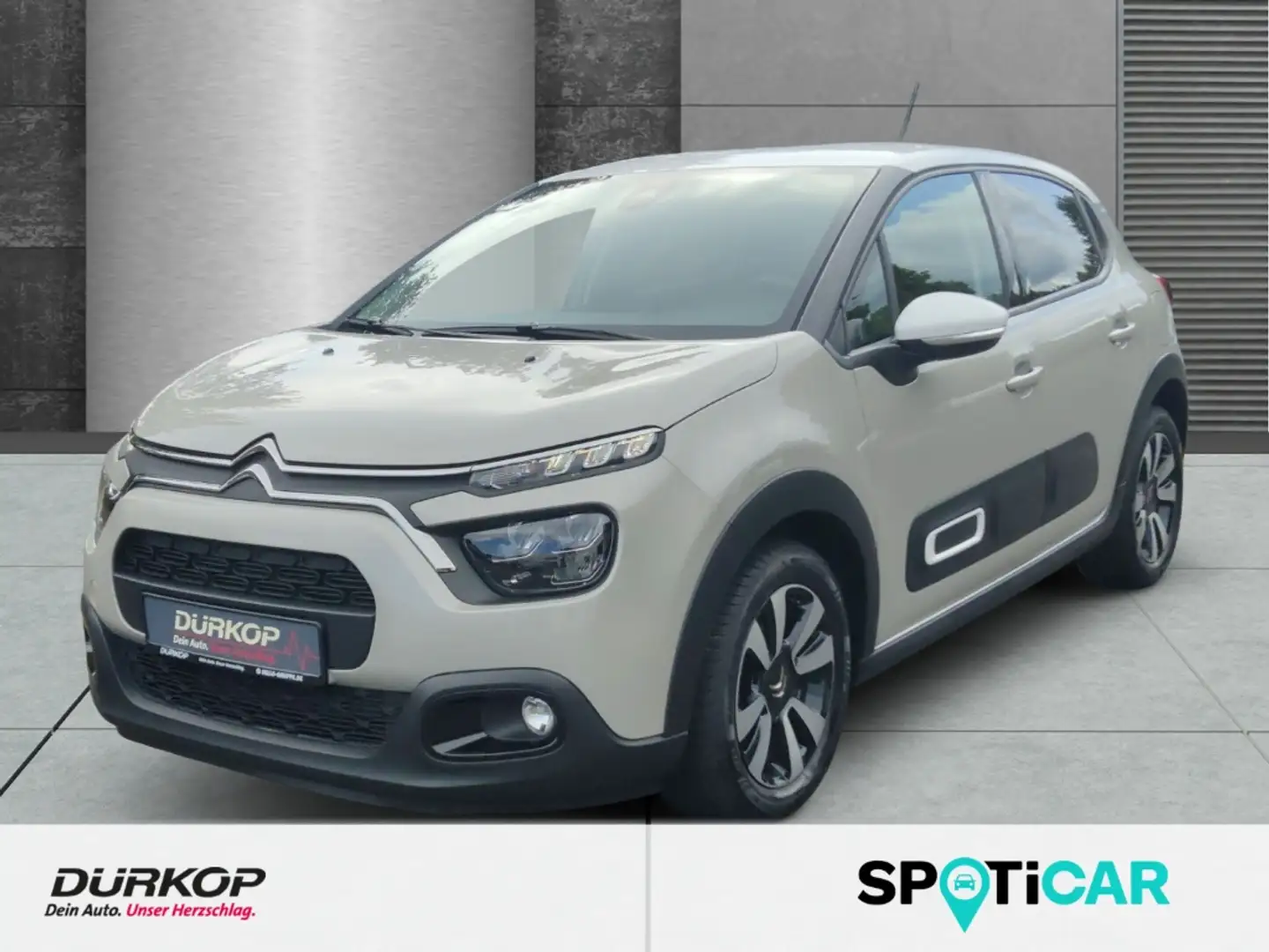Citroen C3 1.2 PureTech 110 Shine PDC m. Kamera SHZ Beige - 1