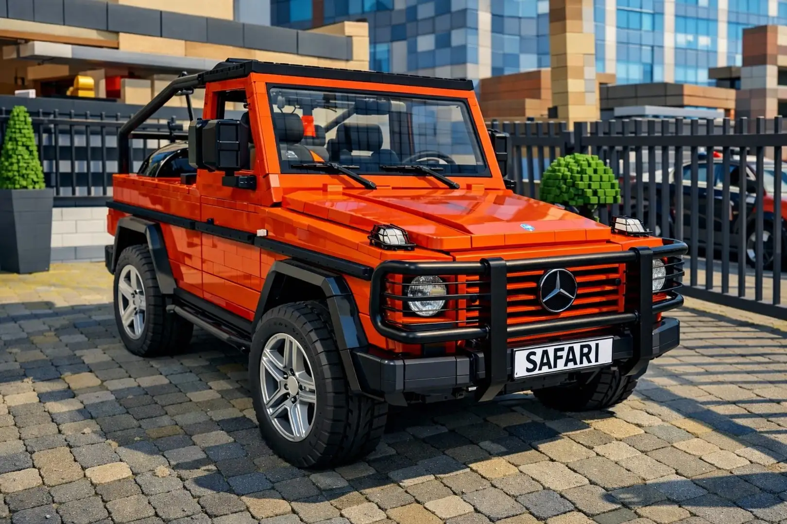 Mercedes-Benz G 230 230 GE Steyr Puch SAFARI Pickup UNIKAT only 60Tkm Orange - 1