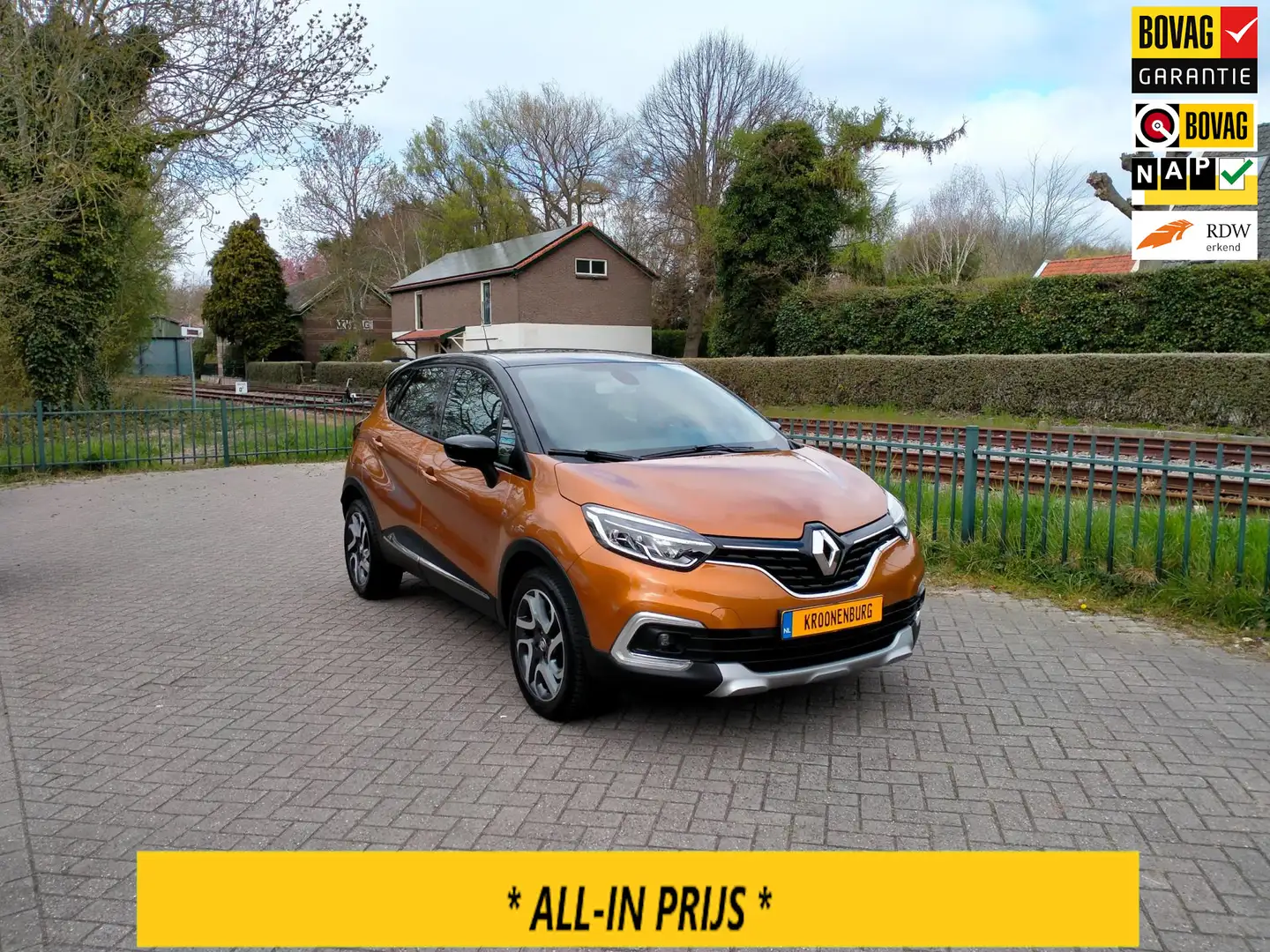 Renault Captur 1.2 TCe Intens AUTOMAAT navi cruise lage KM ALLINP Oranje - 1