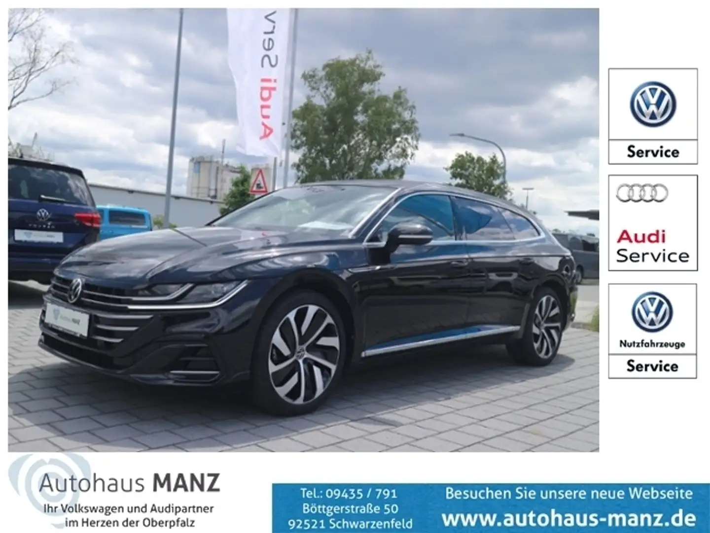 Volkswagen Arteon Shooting Brake 2.0 TDI R-Line DSG KLIMA LED NAVI Schwarz - 1