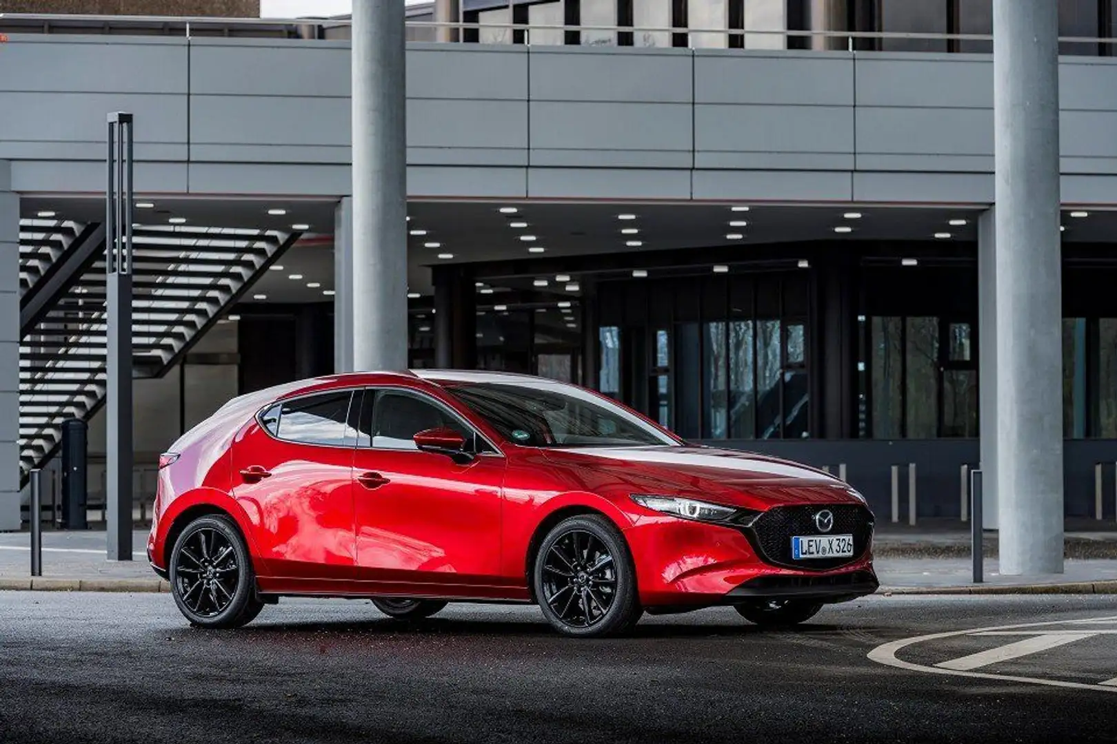 Mazda 3 2.5 (140PS) Schalter Homura Rückfahrk. CarPlay Rojo - 2