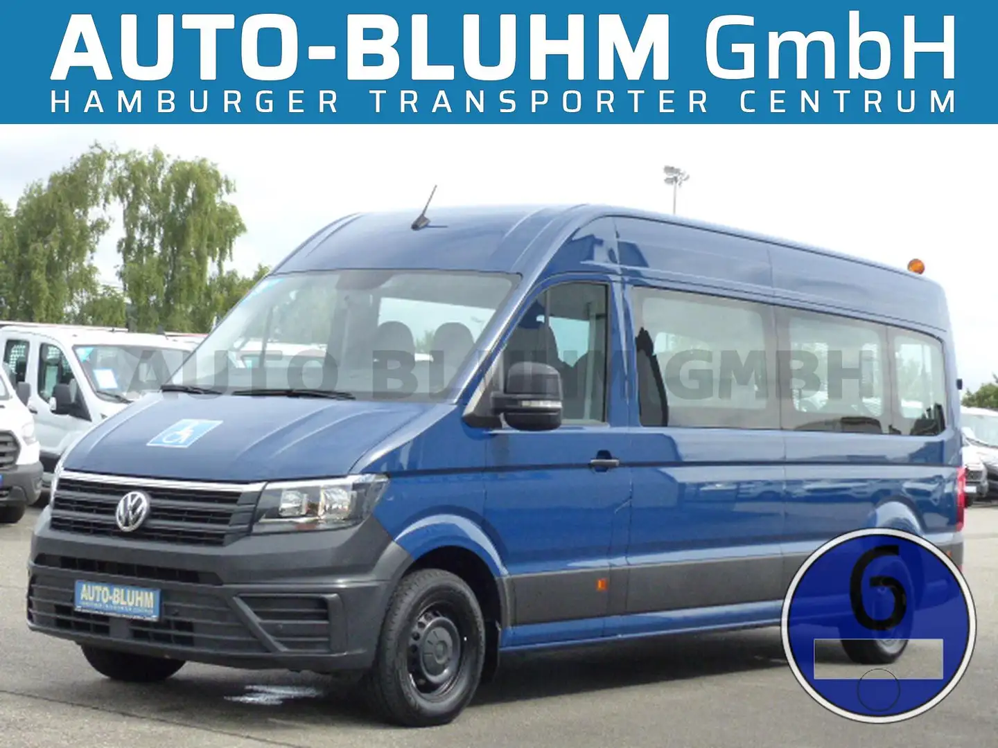 Volkswagen Crafter 35 TDI Rollstuhlbus L4H3 Lift AC 6-Sitze Bleu - 1