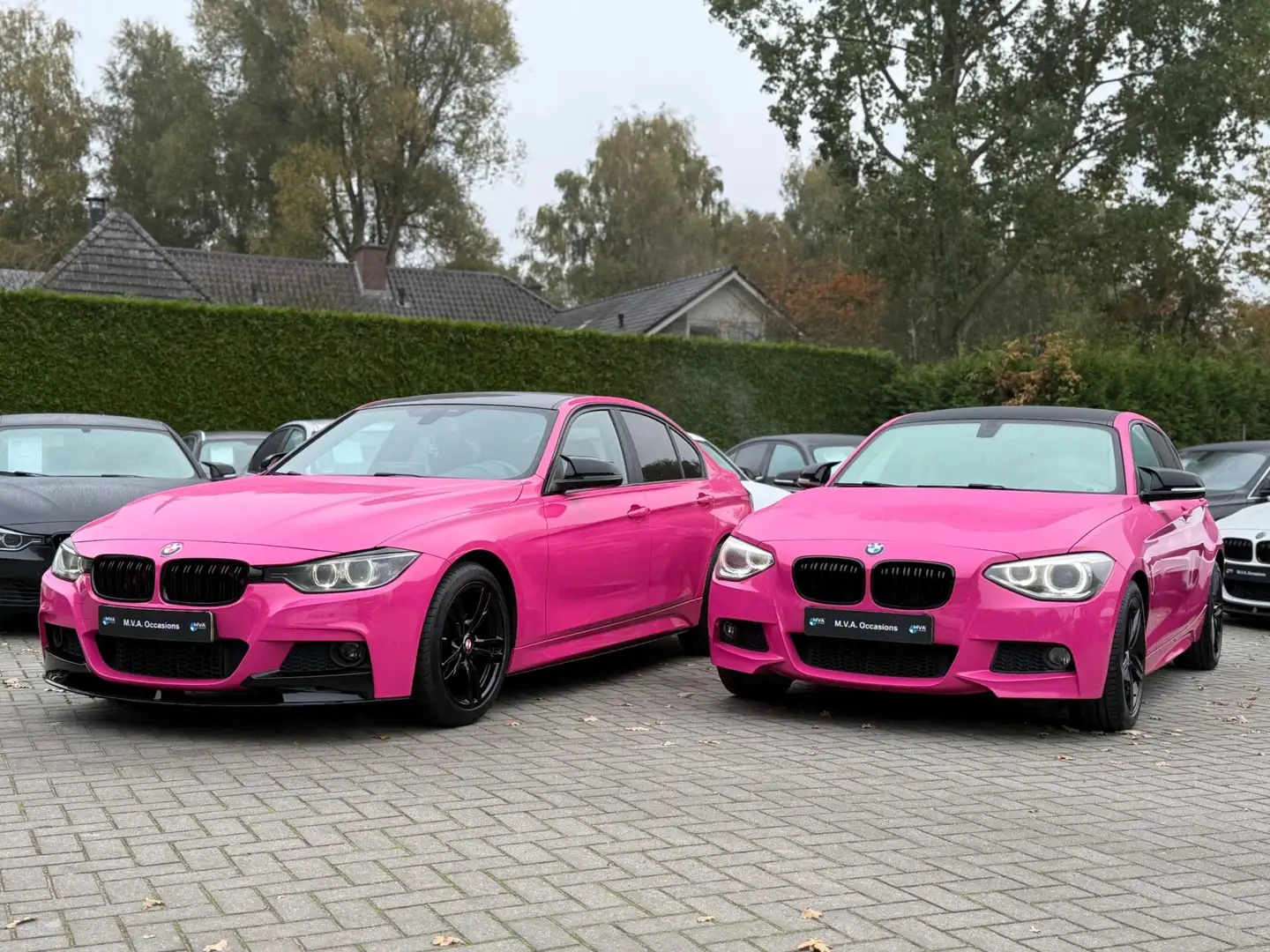 BMW 316 3-serie 316i Executive M Sport Roze|Nieuwe Ketting Zwart - 2