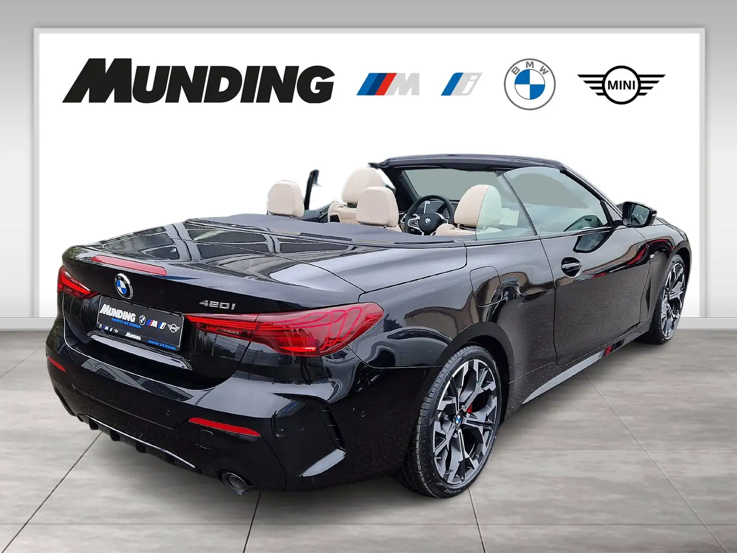 BMW 420 i A Cabrio M-Sportpaket HiFi|DAB|LED|el.Sitze Black - 2