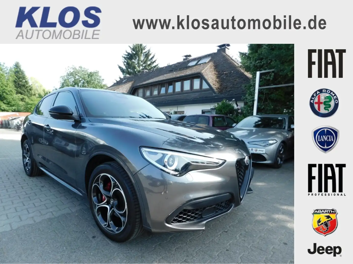 Alfa Romeo Stelvio VELOCE Q4 2.0 TURBO 16V EU6d PANO NAVI KAMERA LEDE Grigio - 1
