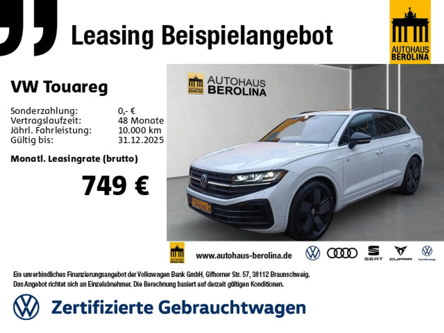 Volkswagen Touareg R eHybrid *PANO*IQ-MATRIX*IQ.DRIVE* Weiß - 1