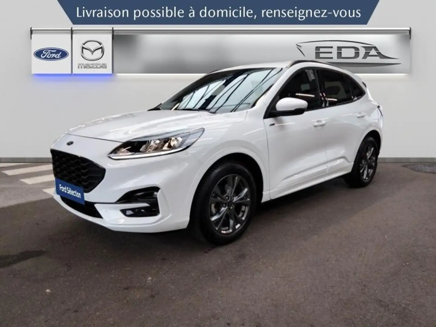 Ford Kuga 2.5 Duratec 190ch FHEV E85 ST-Line BVA Blanc - 1
