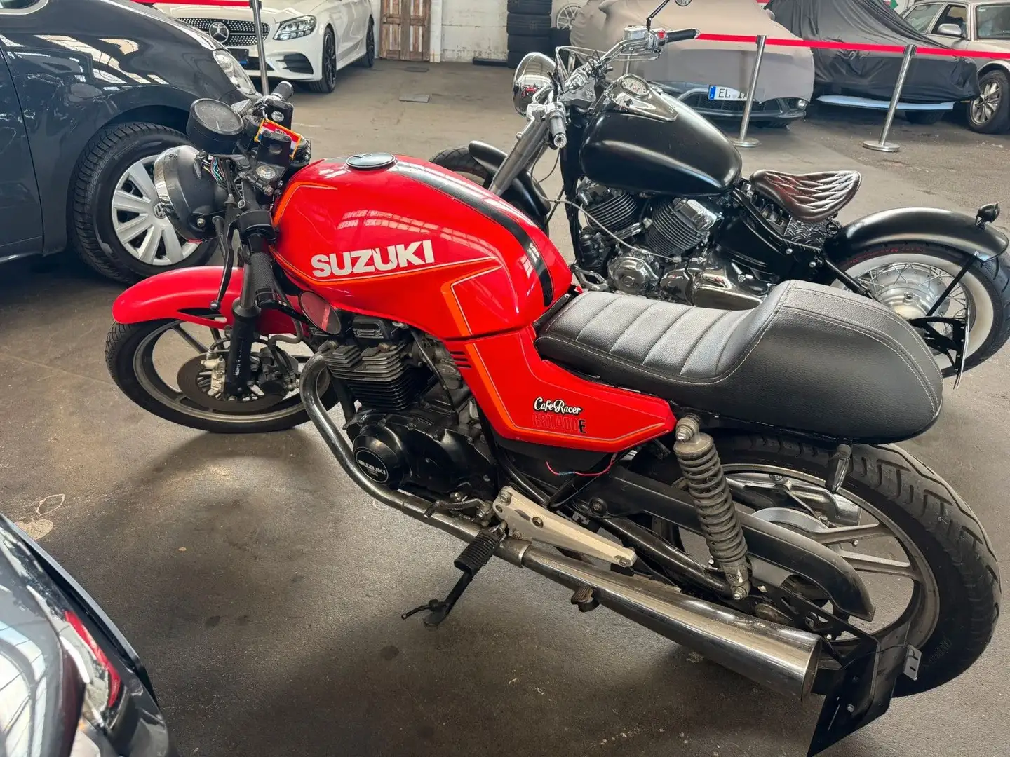 Suzuki GSX 400 E  Cafe Racer Umbau Roşu - 1