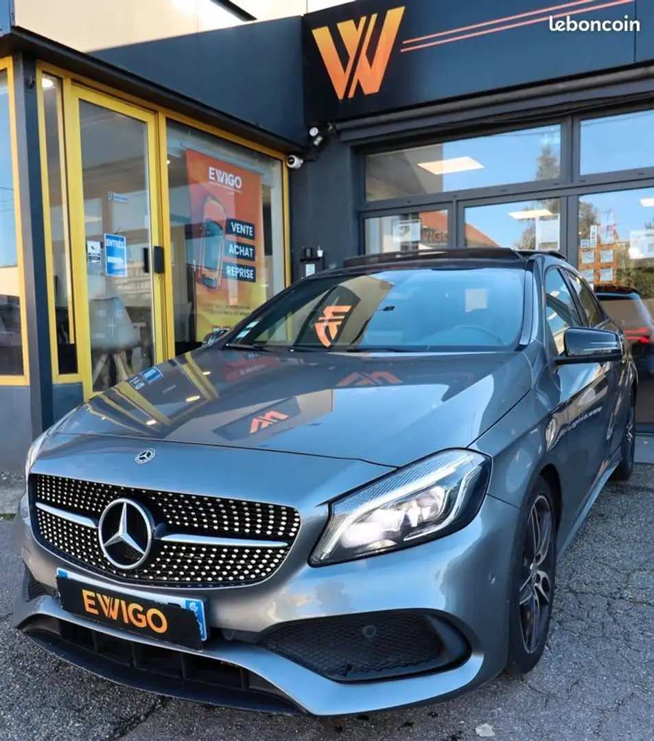 Mercedes-Benz A 200 a200 2.2 cdi 135ch 7g-dct bva + toit ouvrant sieges elec memoires & chauffants carplay Gris - 2