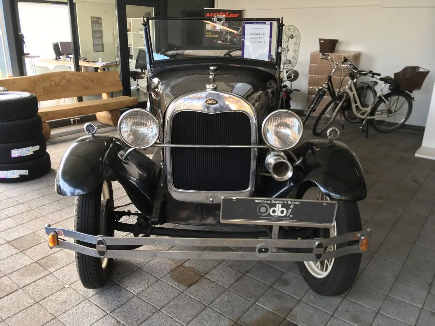Ford Modell A Cabrio OLDTIMER Siyah - 2