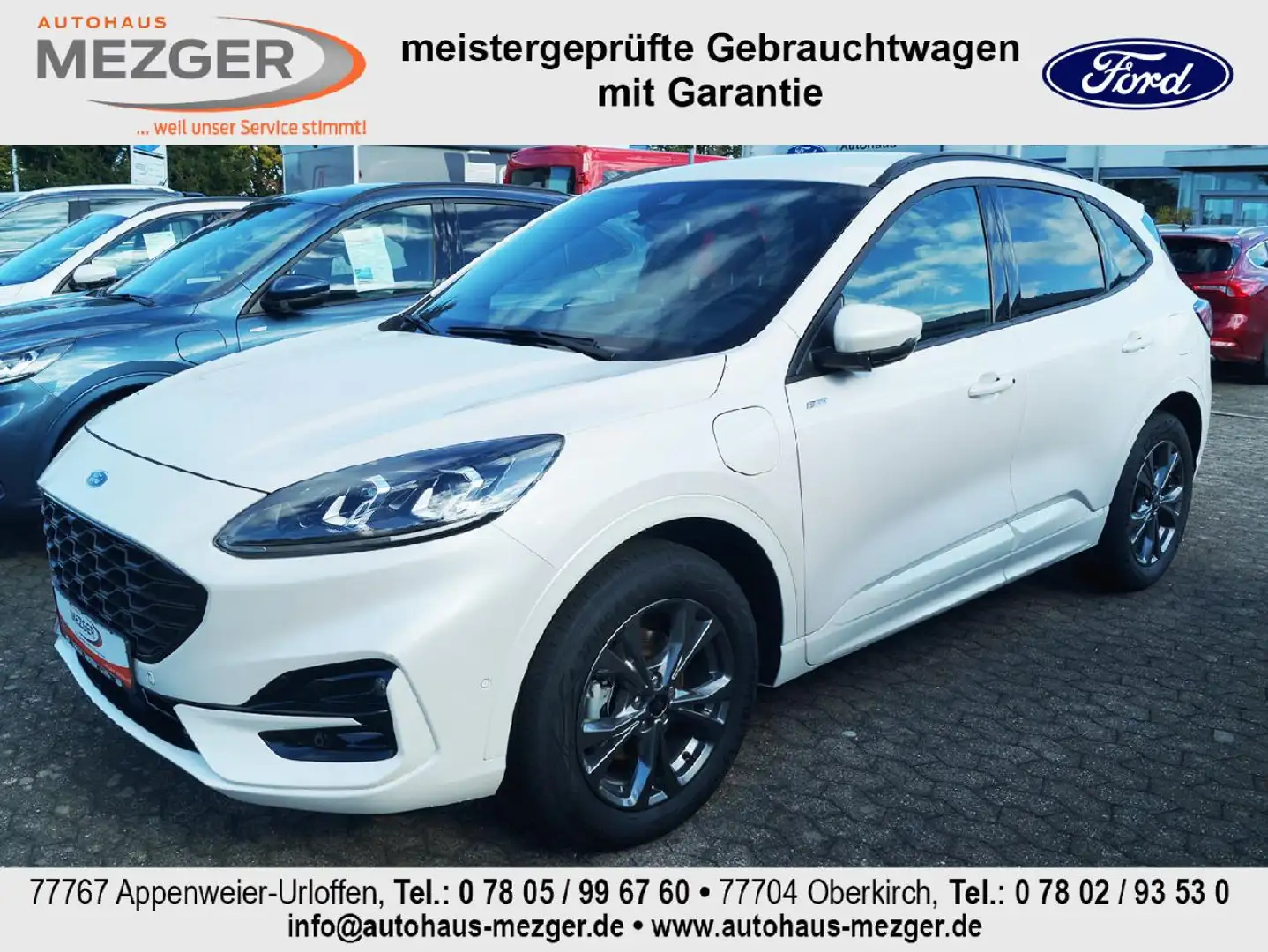 Ford Kuga Plug-In Hybrid ST-Line X Weiß - 2