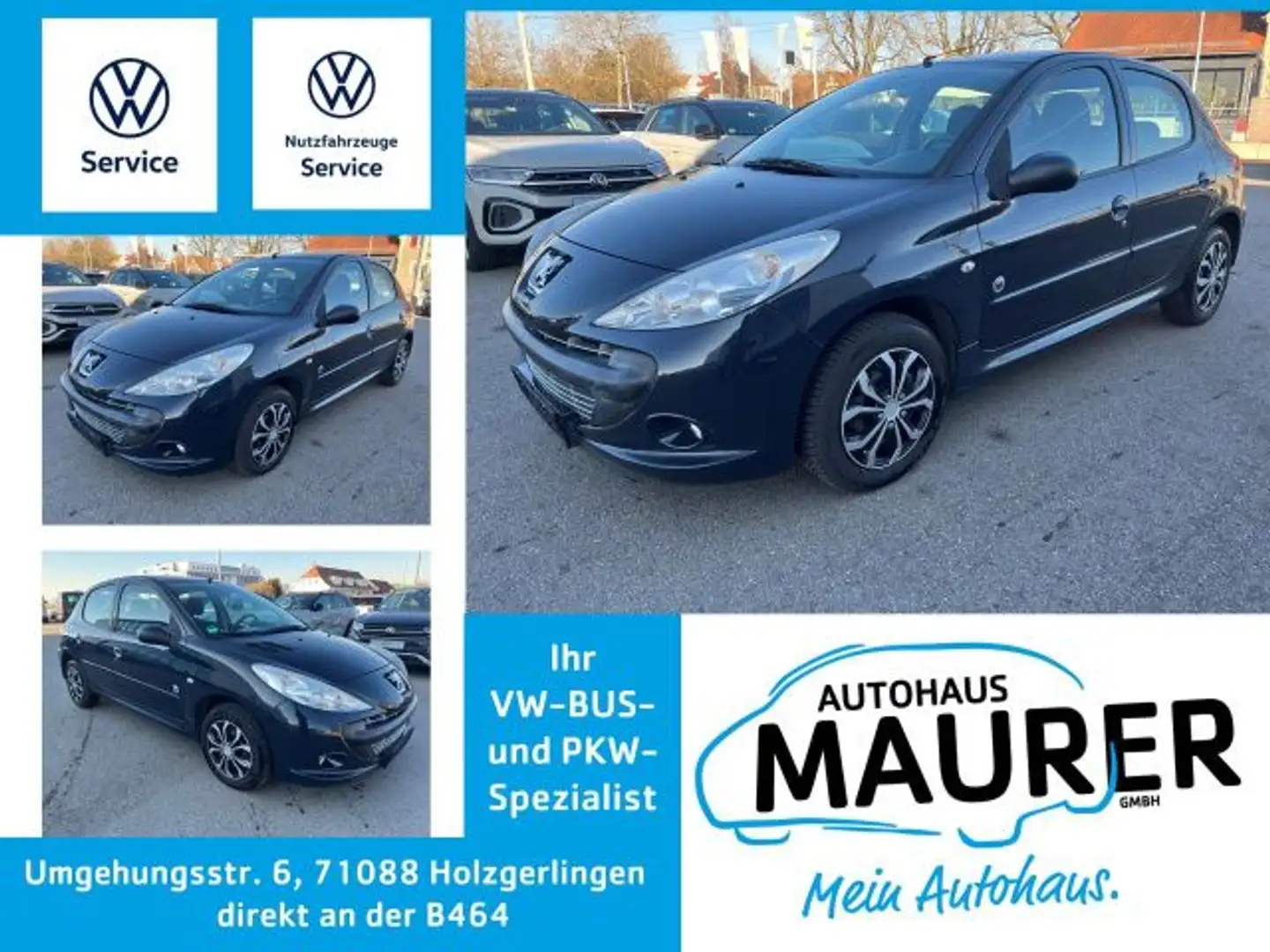 Peugeot 206 + 1,1 60 Generation Klimaanlage CD-Radio Grau - 1