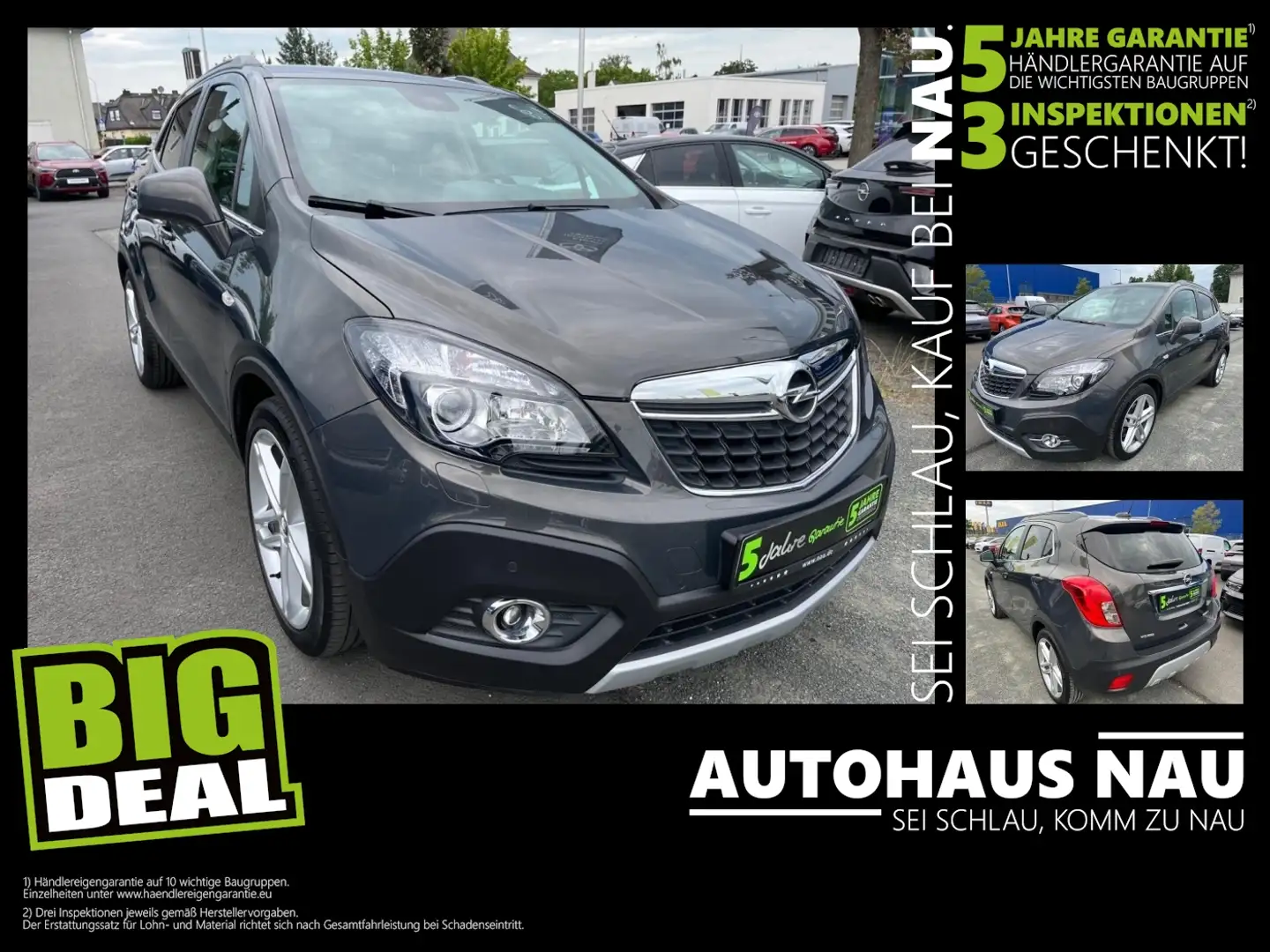 Opel Mokka 1.4 Turbo Innovation mit Rückfahrkamera Inkl. Insp Grijs - 1