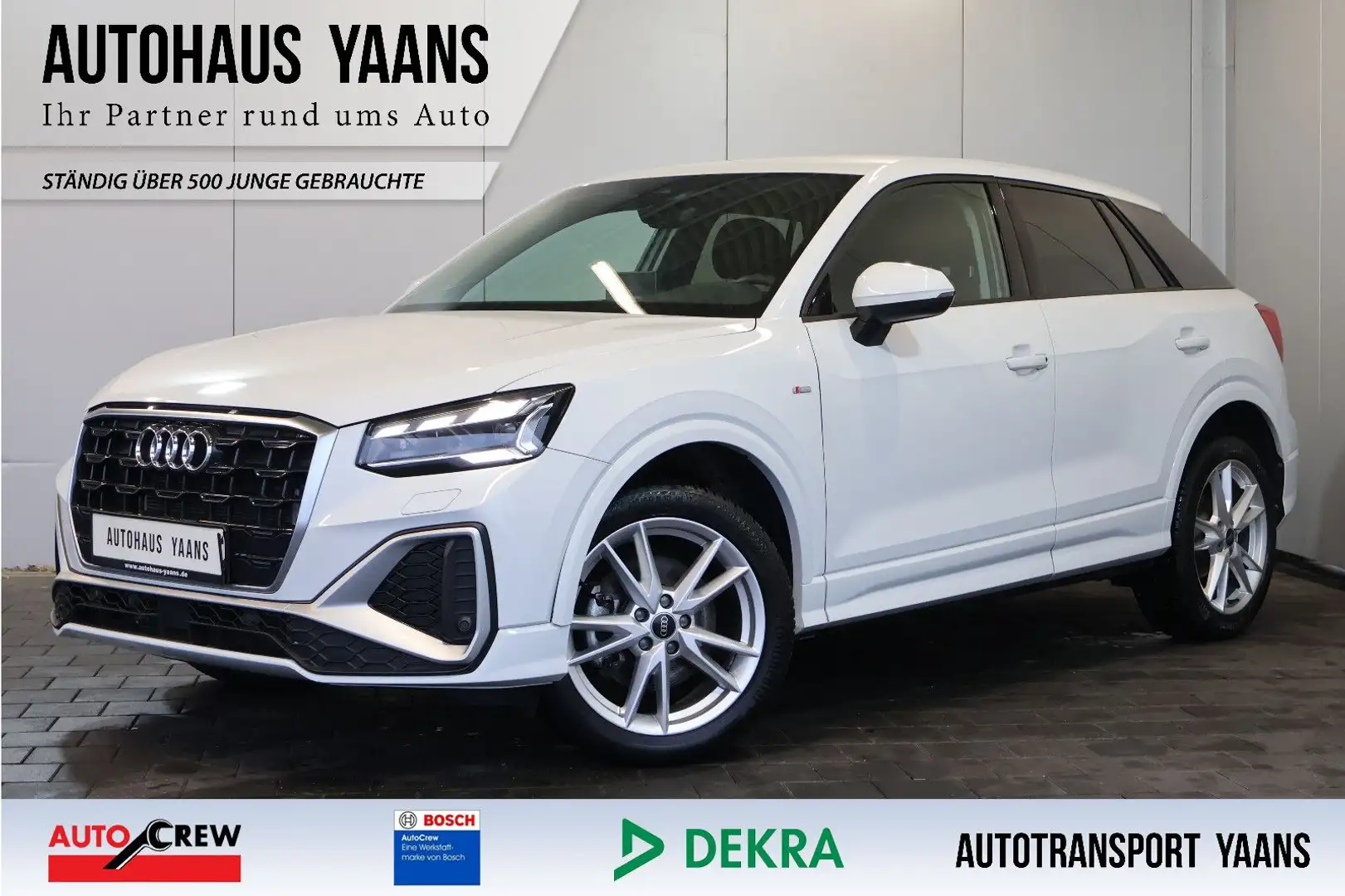 Audi Q2 35 TDI S-Line VIRTUAL+MATRIX+KEY+CARPLA+18" Weiß - 1