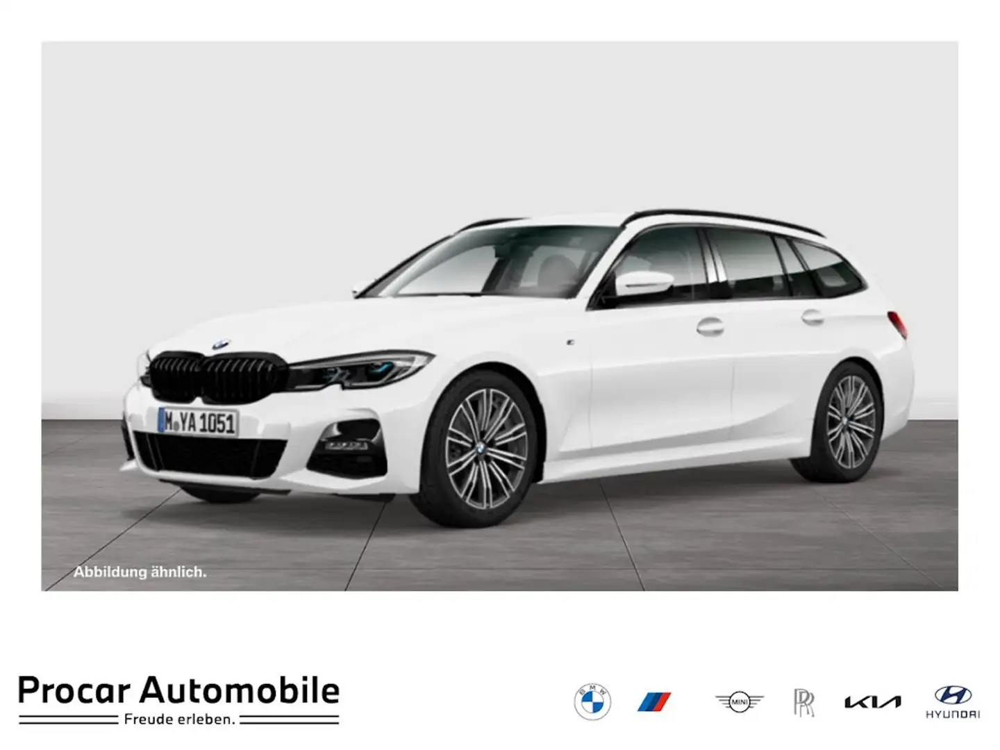 BMW 320 d Touring MSport Laser AHK Memory Kamera Blanc - 1