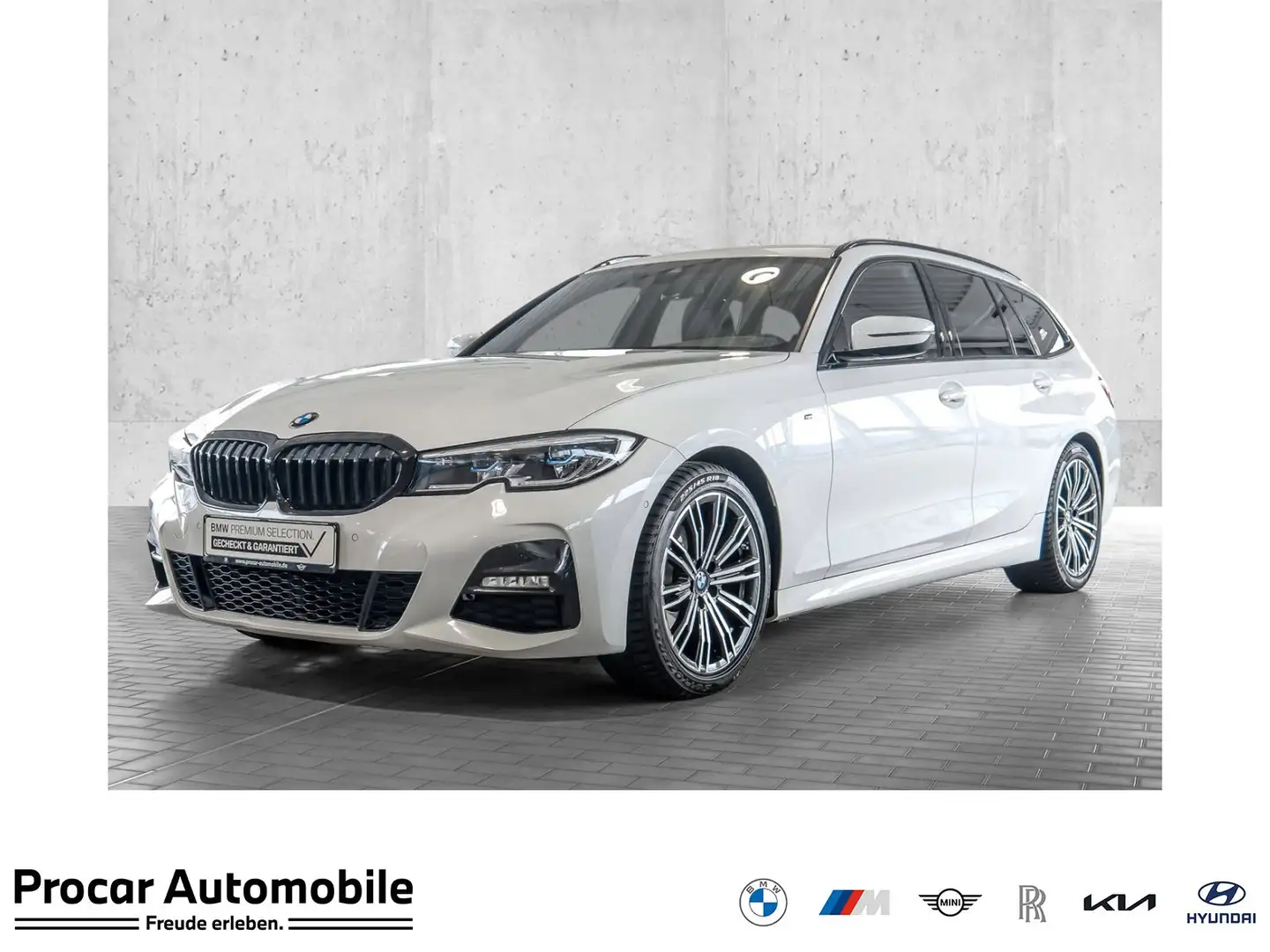 BMW 320 d Touring MSport Laser AHK Memory Kamera Weiß - 1