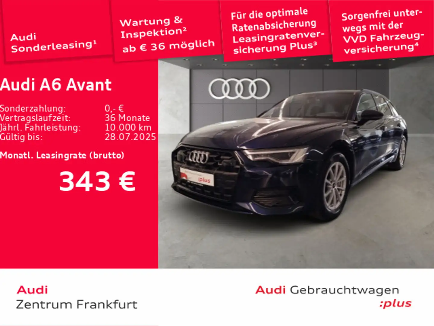 Audi A6 40 TDI advanced S tronic Matrix-LED Nav Blau - 1