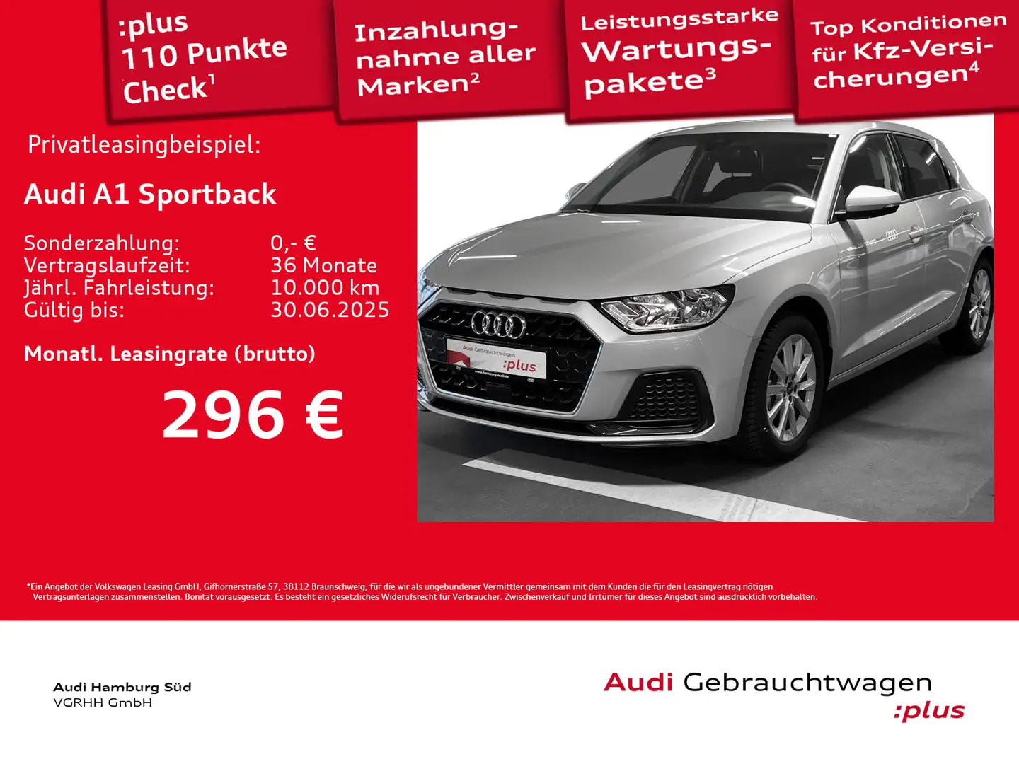 Audi A1 25 TFSI advanced S tronic VIRTUAL Silber - 1