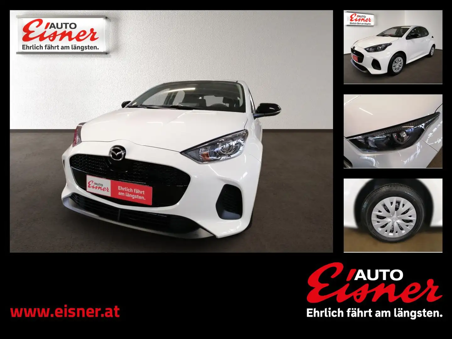 Mazda 2 HYBRID PRIME-LINE Rückfahrkamera. Regensensor Weiß - 1
