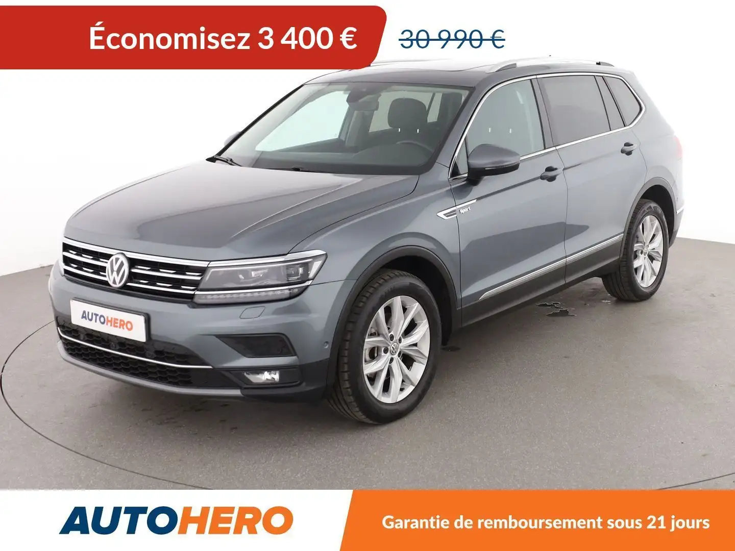Volkswagen Tiguan Allspace 2.0 TDI Carat DSG7 Gris - 1