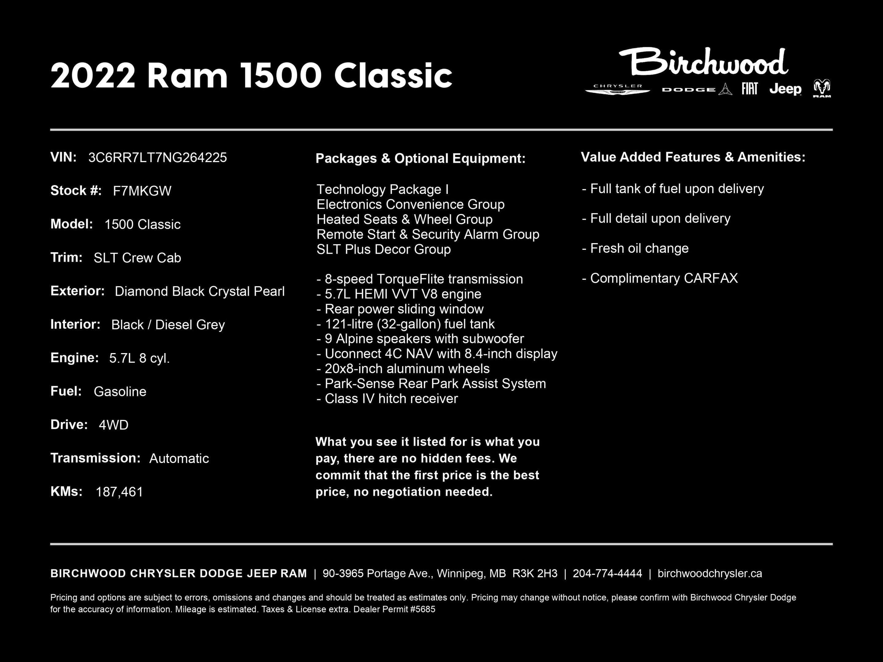 2022 RAM 1500 SLT | 5.7L HEMI | Heated Seats | Remote Start | NA — снимка 1