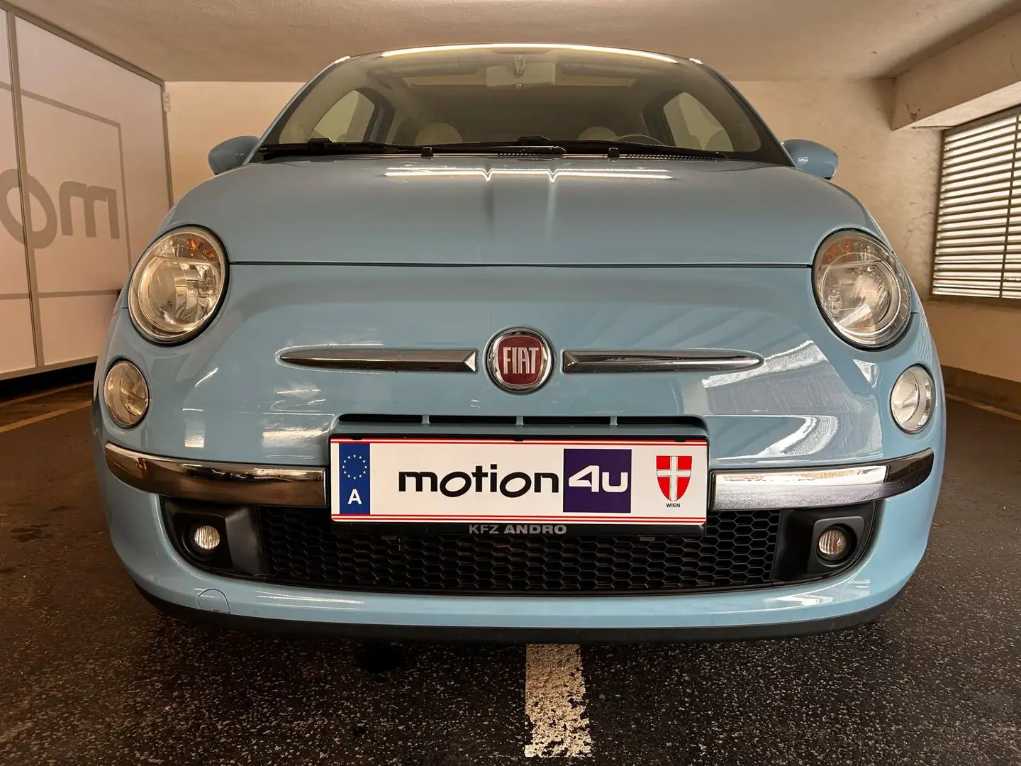 Fiat 500 1.2 8V Lounge Glasdach Klima Blau - 2