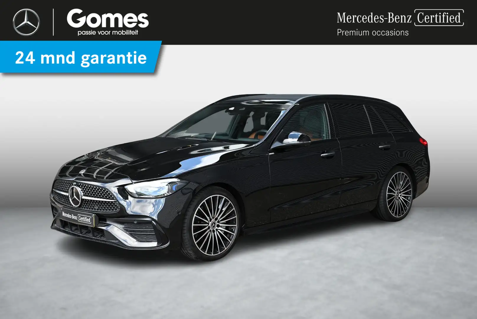 Mercedes-Benz C 200 Estate AMG Line Zwart - 1
