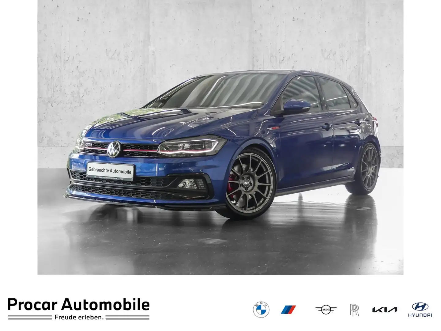 Volkswagen Polo GTI 2.0 Aut Nav LED Beats Parkass Kilma 18" KW V3 Blau - 1