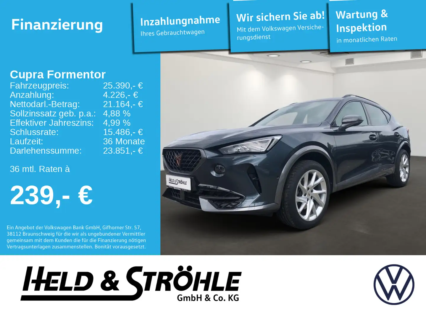 CUPRA Formentor 1.5 TSI DSG BEATS LED NAV PDC SHZ APP Grau - 1