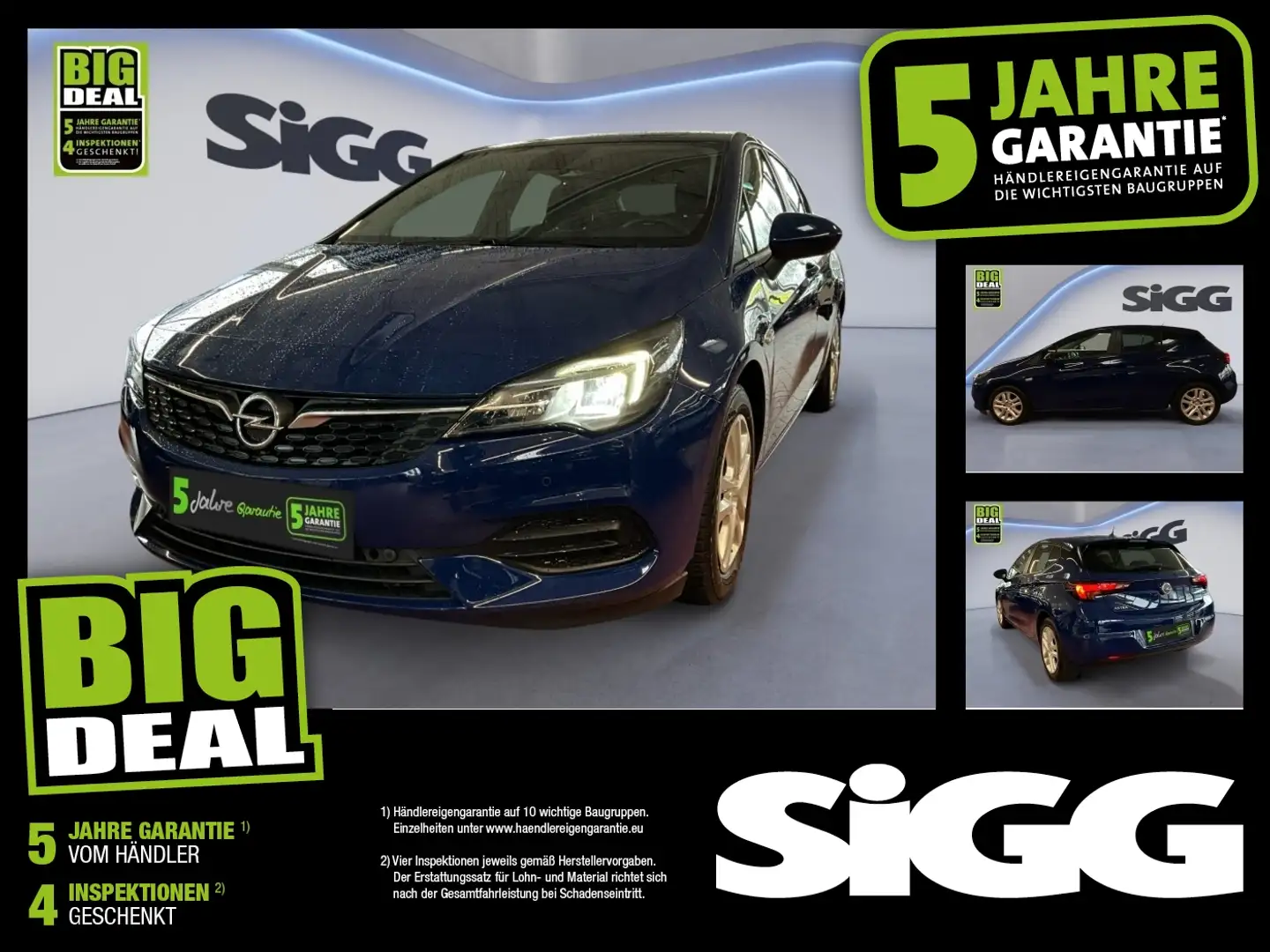 Opel Astra Edition Parkpilot hinten, Sitzheizung Blauw - 1