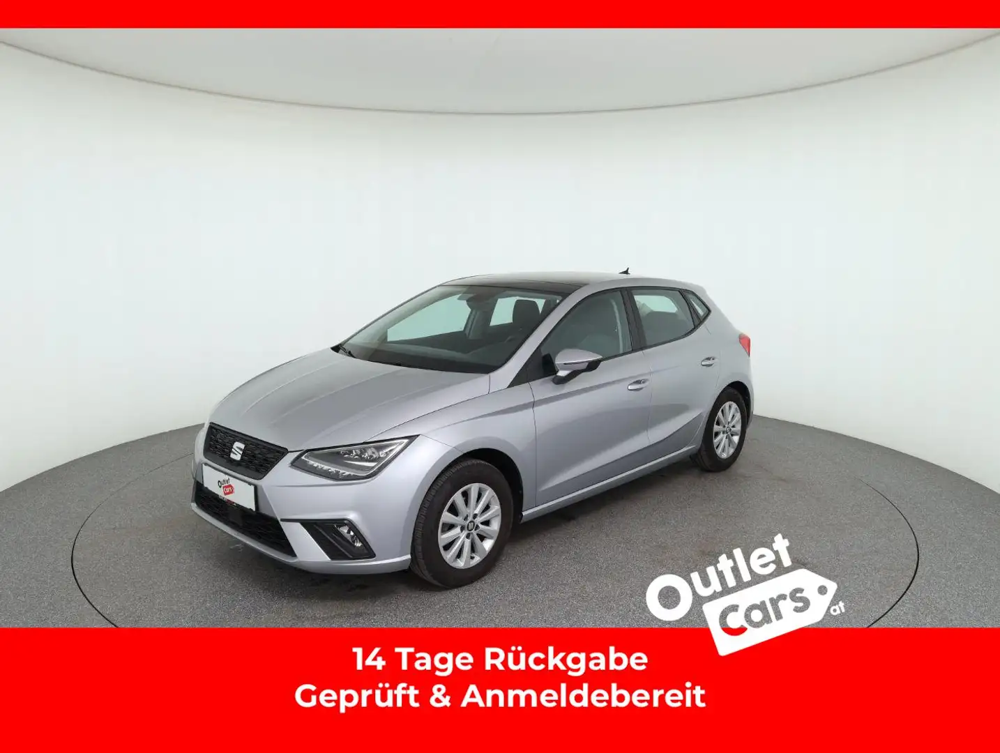 SEAT Ibiza 1.0 Style LED+Pano+Virtual+PDC+SHZ+SD Silber - 1