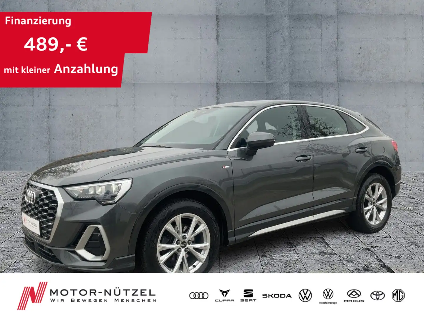 Audi Q3 35 TDI QU S-LINE NAVI+2xPDC+GRA+SHZ Grau - 1