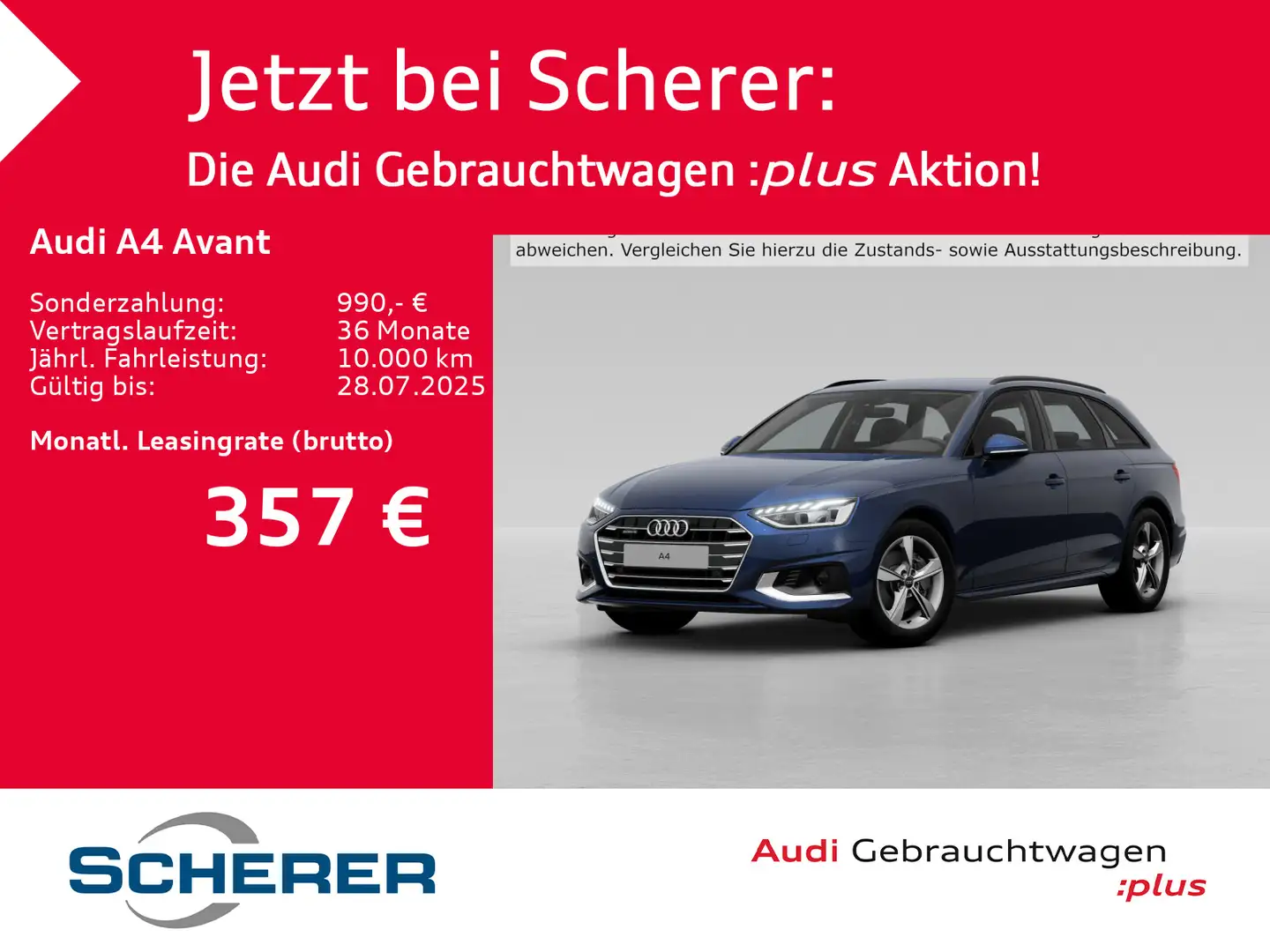 Audi A4 Advanced 40 TDI AHK KAMERA MATRIX Blau - 1
