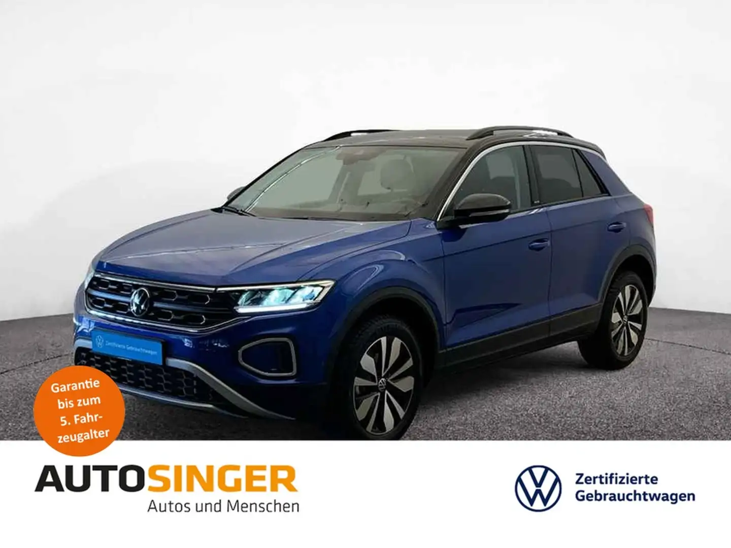 Volkswagen T-Roc Move 1,5 TSI *NAVI*AHK*LED*ACC*R-CAM*SHZ* Bleu - 1