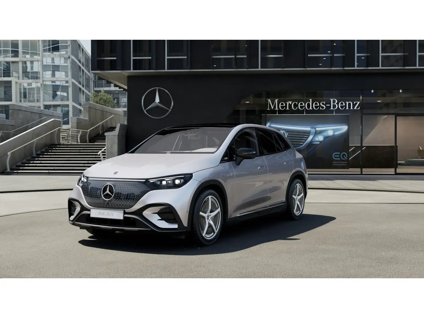 Mercedes-Benz EQE 350 EQE3504M SUV AMG Prem+ HYPER Pano AHK Airmatc TV Plateado - 2