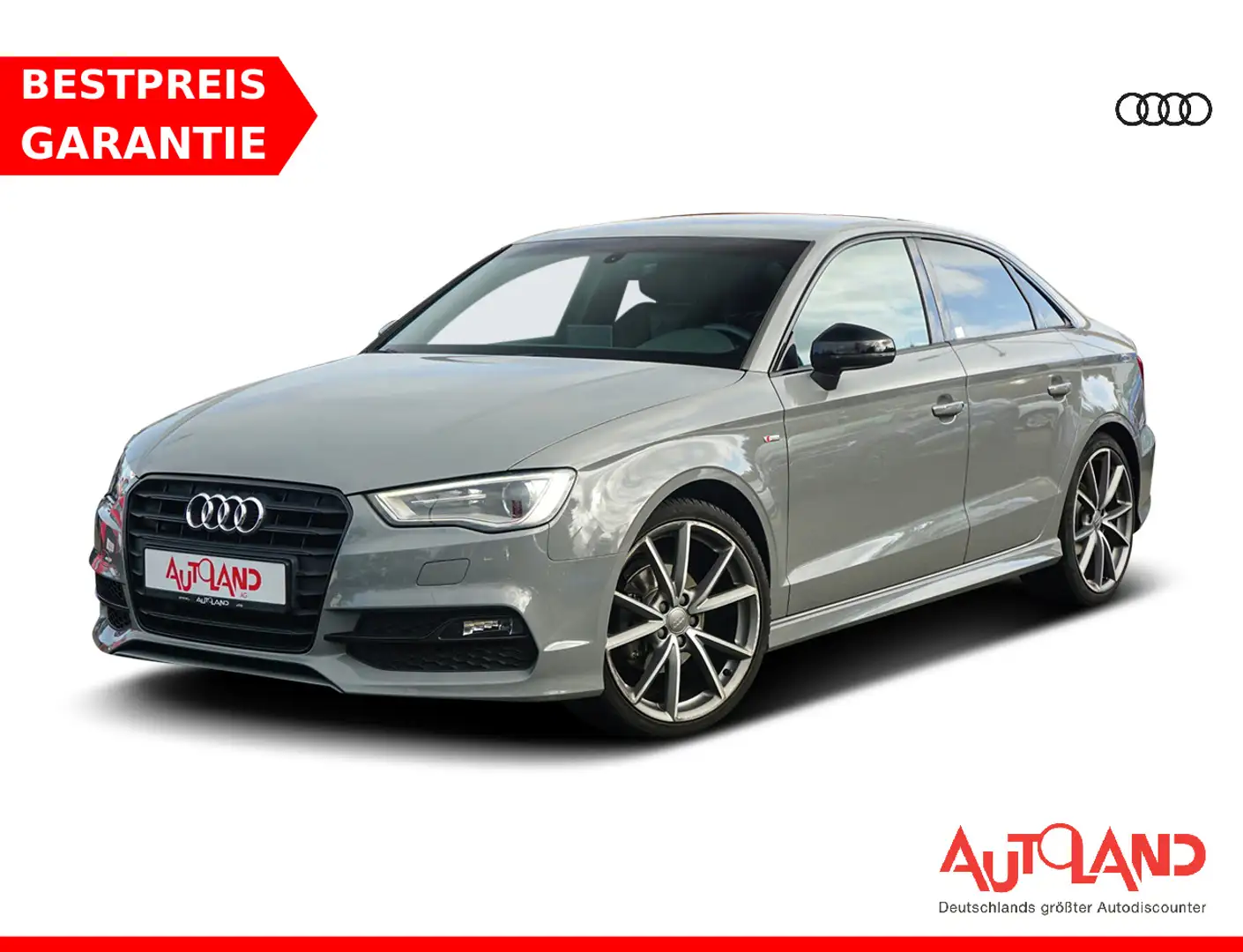 Audi A3 Limousine 1.4TFSI S line Xenon Navi Leder PDC Gris - 1