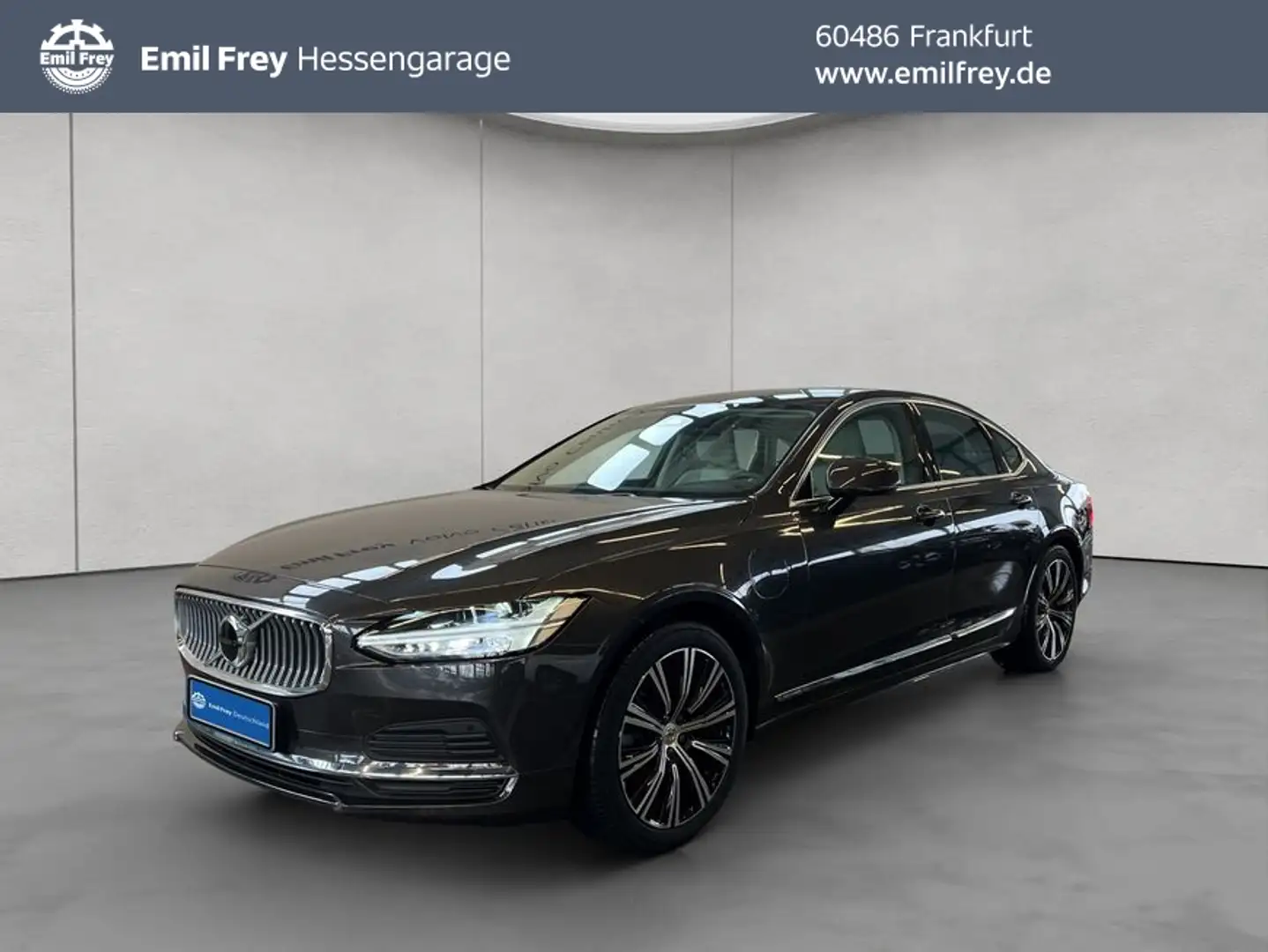 Volvo S90 T8 Recharge AWD Plus-Bright Aut Leder Navi LED Grau - 1