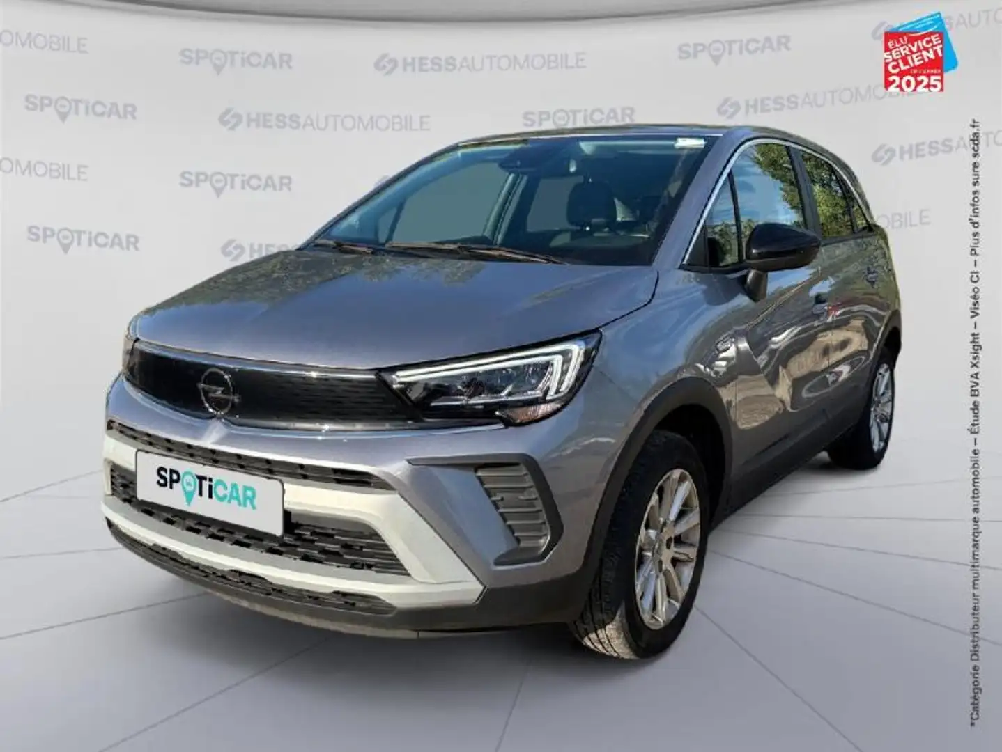 Opel Crossland 1.2 Turbo 110ch Elegance Business Gris - 1