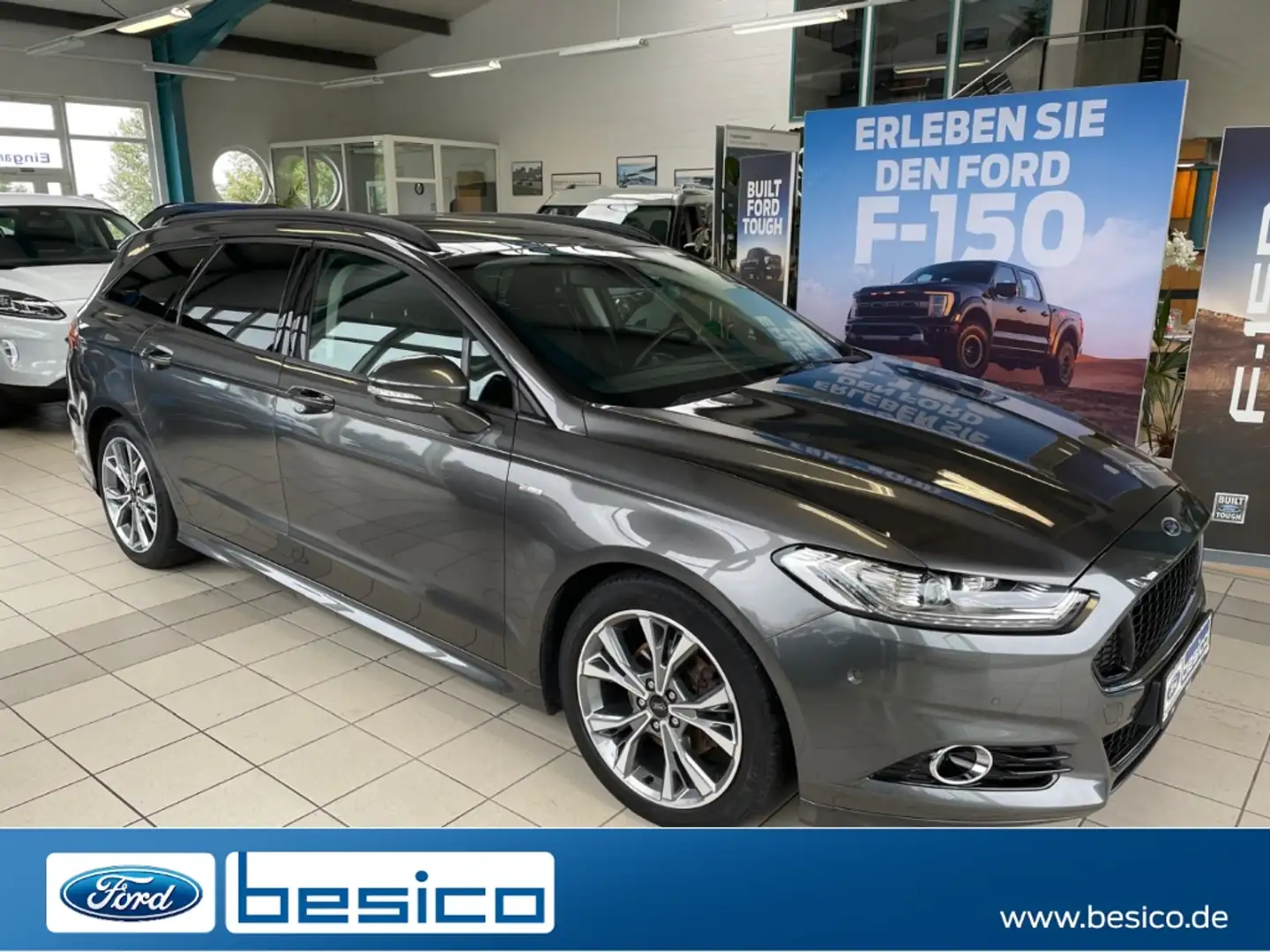 Ford Mondeo ST-Line+LED+DAB+NAV+PDC+Temp+KeyFree+LMF+ Gris - 1