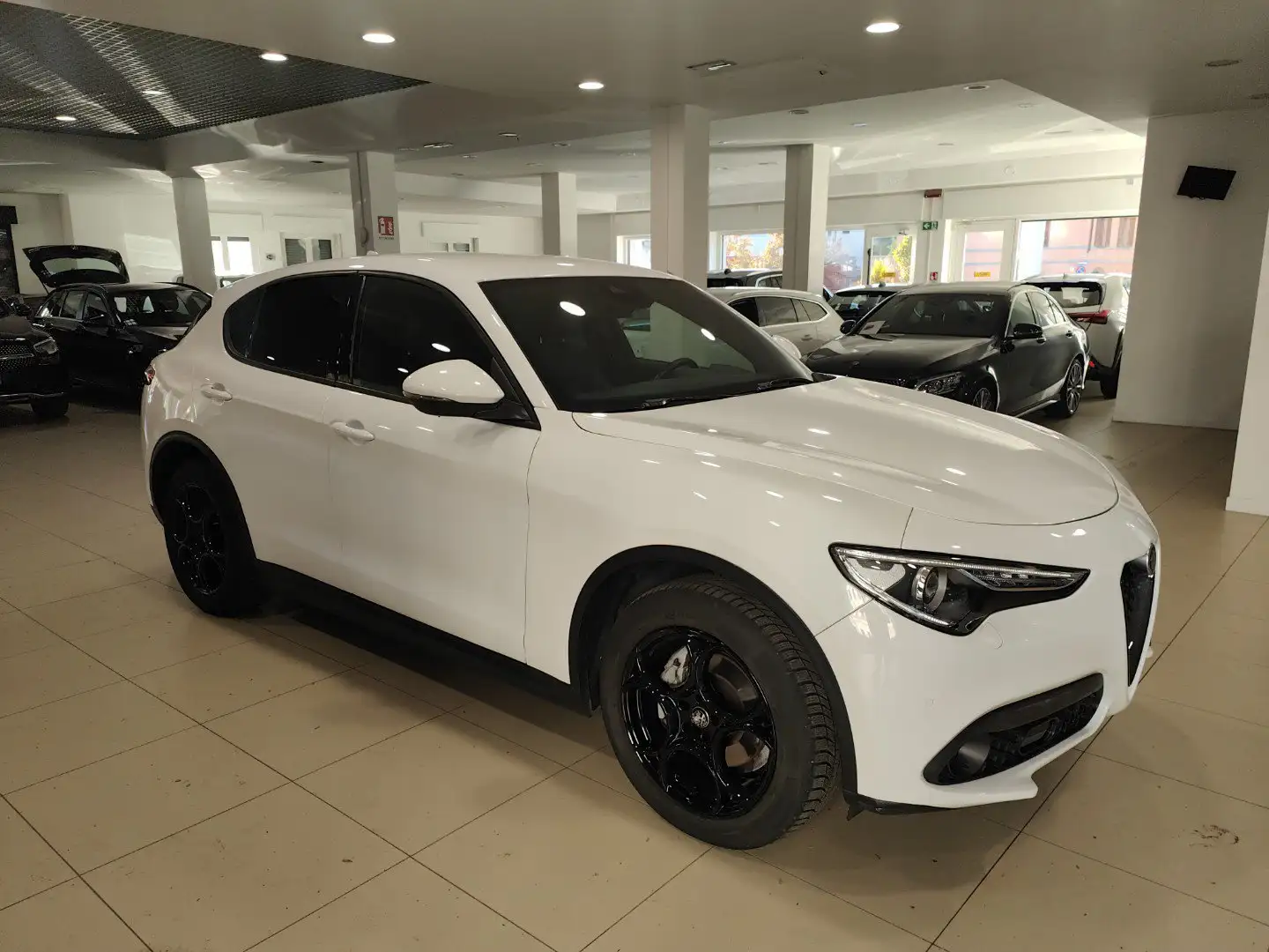 Alfa Romeo Stelvio 2.2 TD Q4 Sprint AT8 Xeno Navi Pelle\Tessuto ACC Bianco - 2