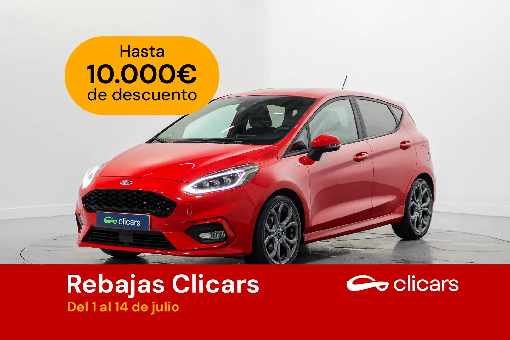 Ford Fiesta 1.0 EcoBoost S/S ST Line 125 Rojo - 1