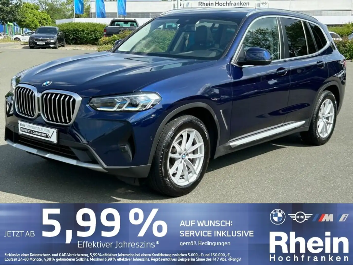 BMW X3 xDrive20i LASER STANDH. AHK PANO DRIVINGASS Blau - 1