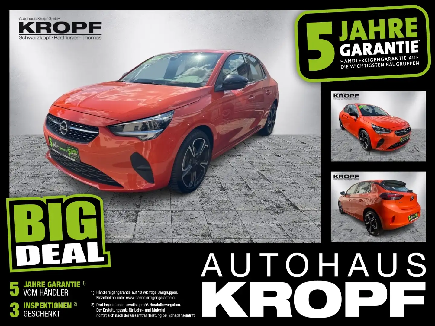 Opel Corsa F 1.2 Turbo Elegance Oranje - 1